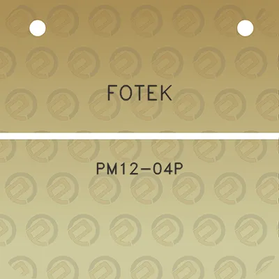 fotek-pm12-04p