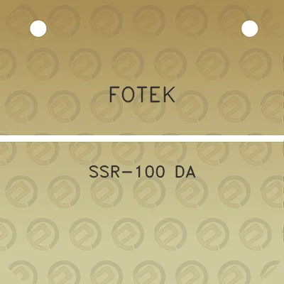 fotek-ssr-100-da