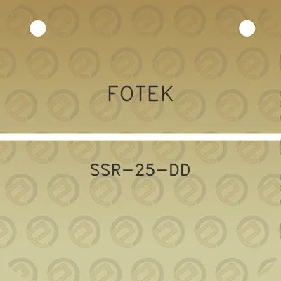 fotek-ssr-25-dd