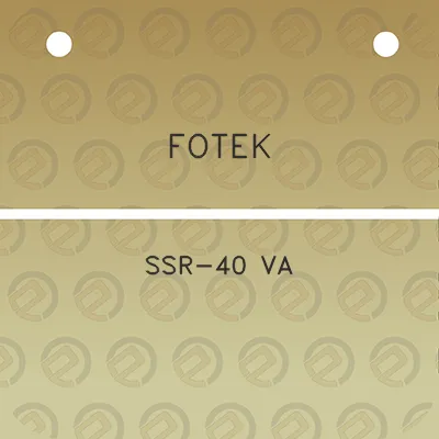 fotek-ssr-40-va