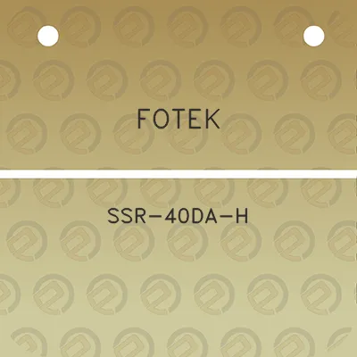 fotek-ssr-40da-h