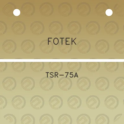 fotek-tsr-75a