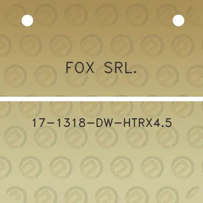 fox-srl-17-1318-dw-htrx45