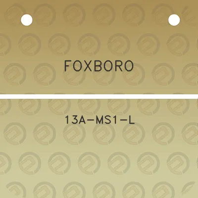 foxboro-13a-ms1-l