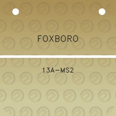 foxboro-13a-ms2