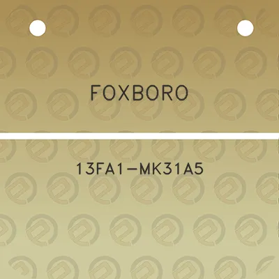 foxboro-13fa1-mk31a5