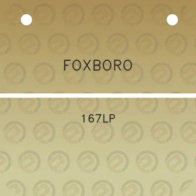 foxboro-167lp