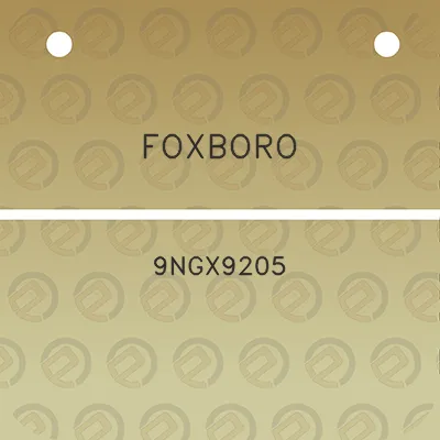 foxboro-9ngx9205