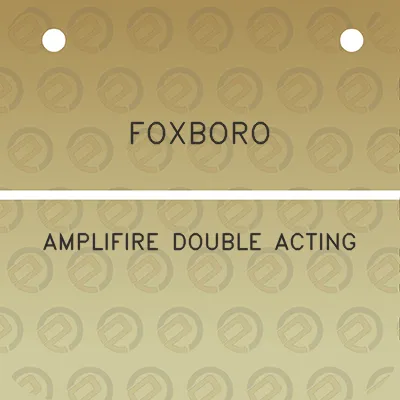 foxboro-amplifire-double-acting