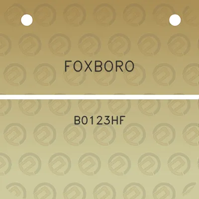 foxboro-b0123hf