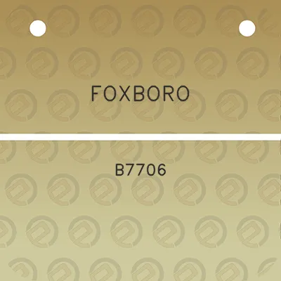 foxboro-b7706