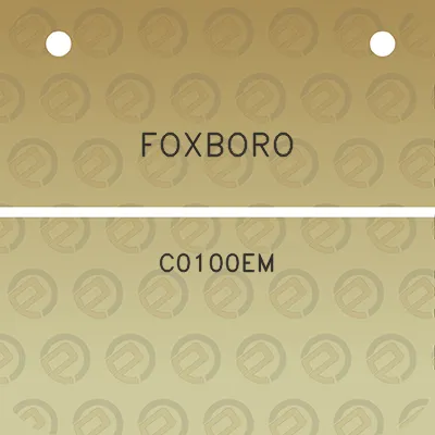 foxboro-c0100em