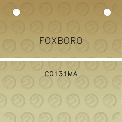 foxboro-c0131ma