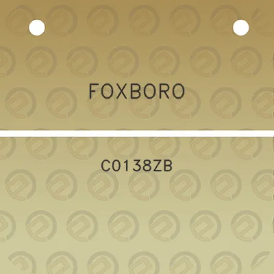 foxboro-c0138zb