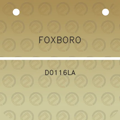 foxboro-d0116la