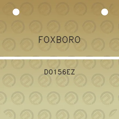 foxboro-d0156ez