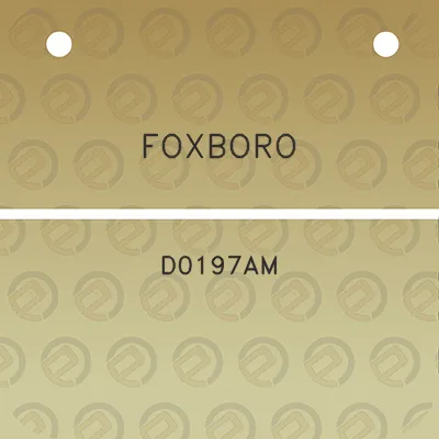 foxboro-d0197am