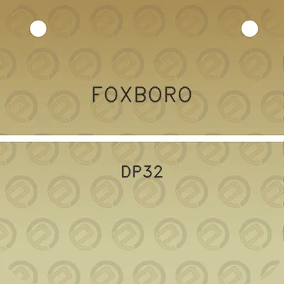 foxboro-dp32