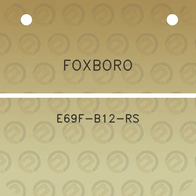 foxboro-e69f-b12-rs