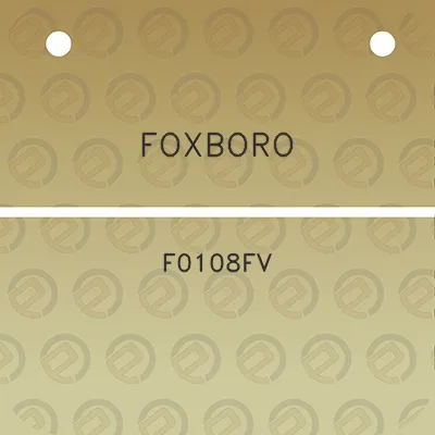 foxboro-f0108fv