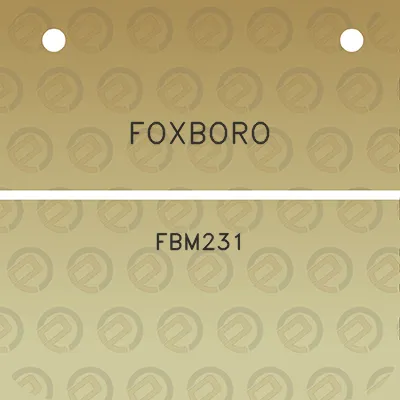 foxboro-fbm231