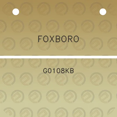 foxboro-g0108kb