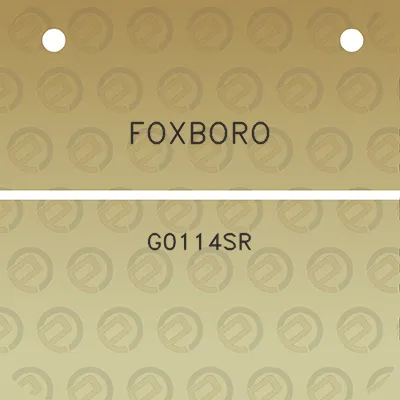 foxboro-g0114sr