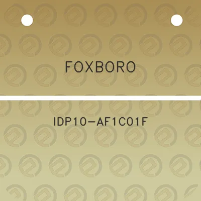 foxboro-idp10-af1c01f