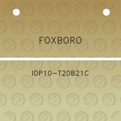 foxboro-idp10-t20b21c