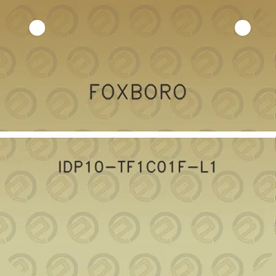 foxboro-idp10-tf1c01f-l1