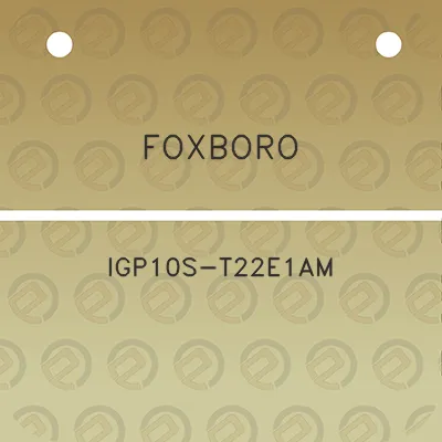 foxboro-igp10s-t22e1am