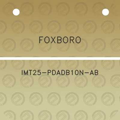 foxboro-imt25-pdadb10n-ab