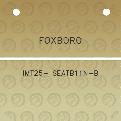 foxboro-imt25-seatb11n-b