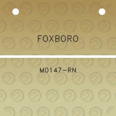 foxboro-m0147-rn