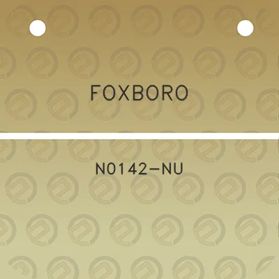 foxboro-n0142-nu