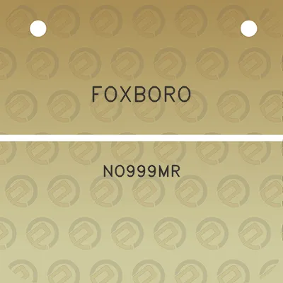 foxboro-no999mr