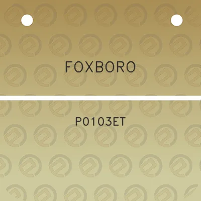 foxboro-p0103et