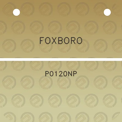 foxboro-p0120np