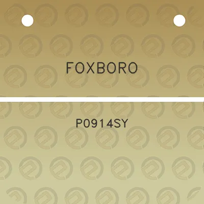 foxboro-p0914sy