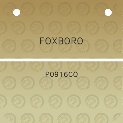 foxboro-p0916cq