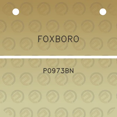 foxboro-p0973bn