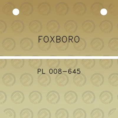 foxboro-pl-008-645