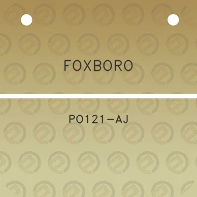 foxboro-po121-aj