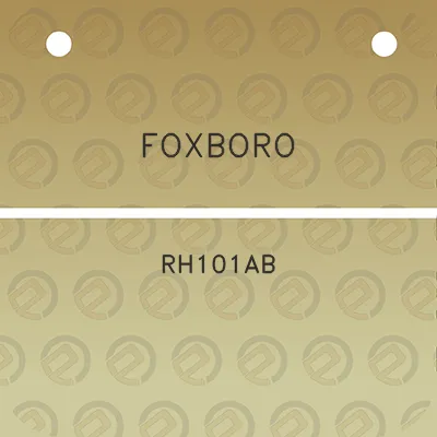 foxboro-rh101ab