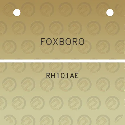 foxboro-rh101ae