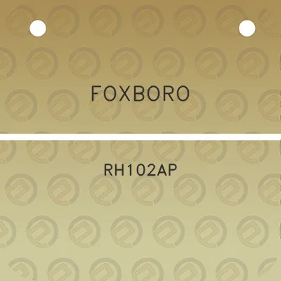 foxboro-rh102ap