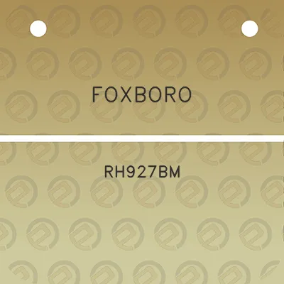 foxboro-rh927bm