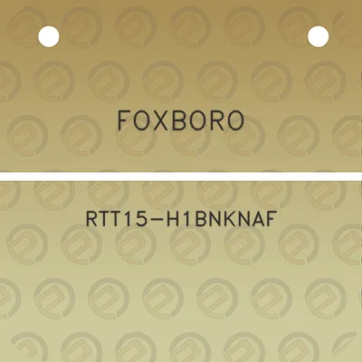 foxboro-rtt15-h1bnknaf