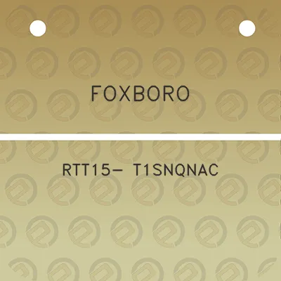 foxboro-rtt15-t1snqnac