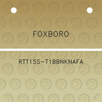 foxboro-rtt15s-t1bbnknafa